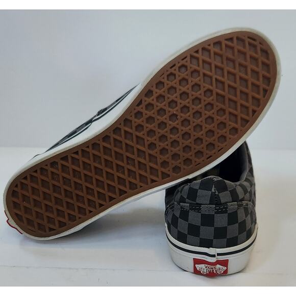 Vans Doheny Low-top Black/Pewter/ Gray Checkerboard Skate Sneakers size 7Y - Picture 6 of 7